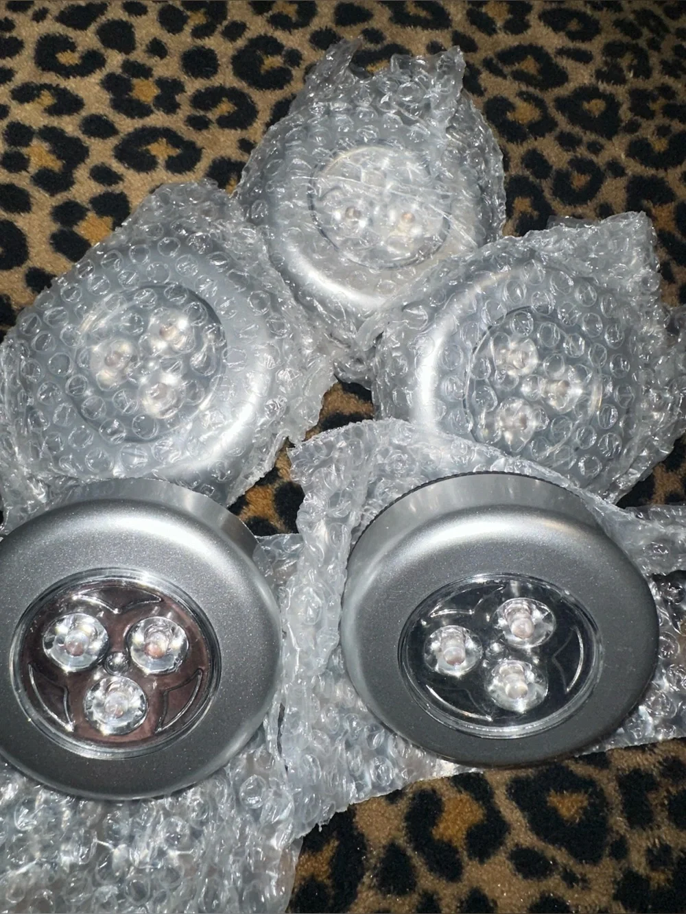 5 led push button lights